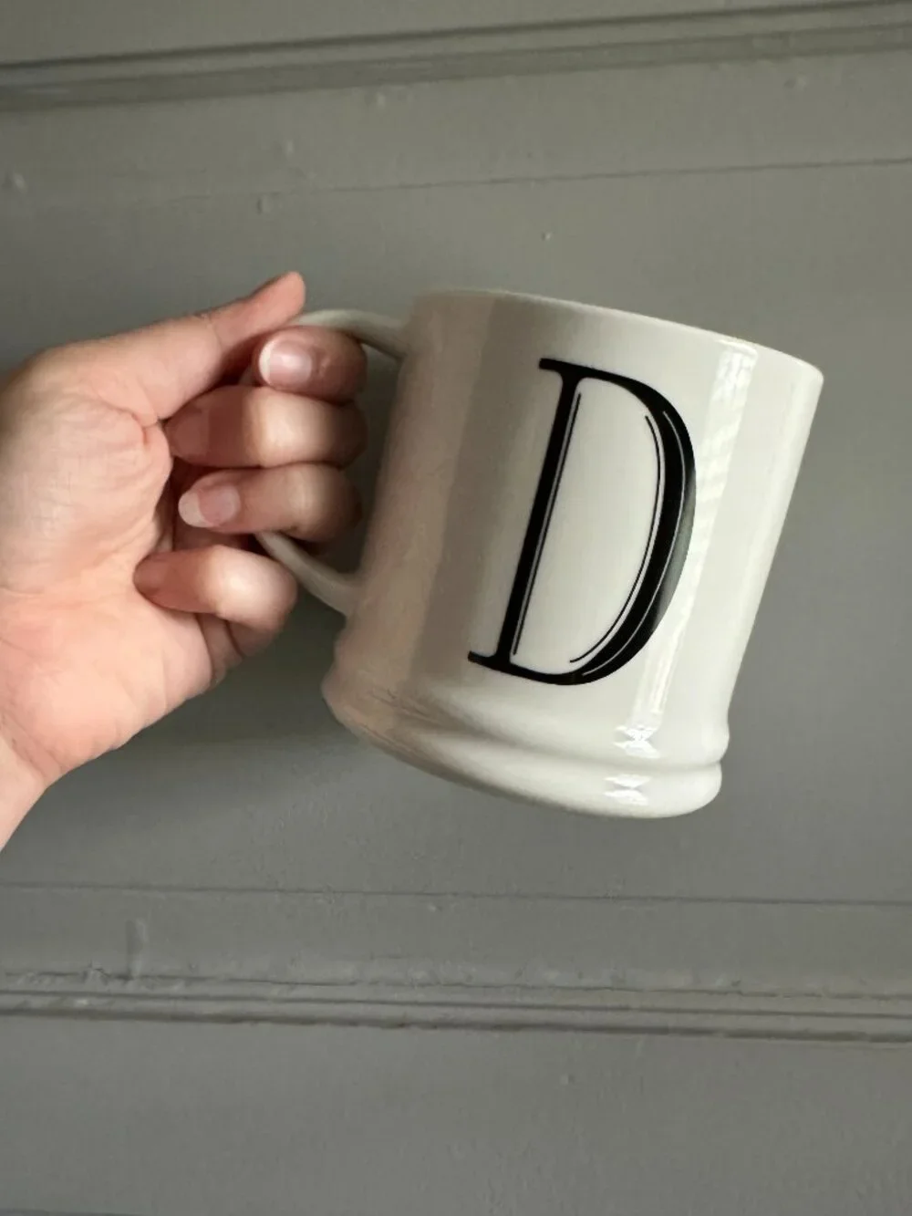 D Initial Mug